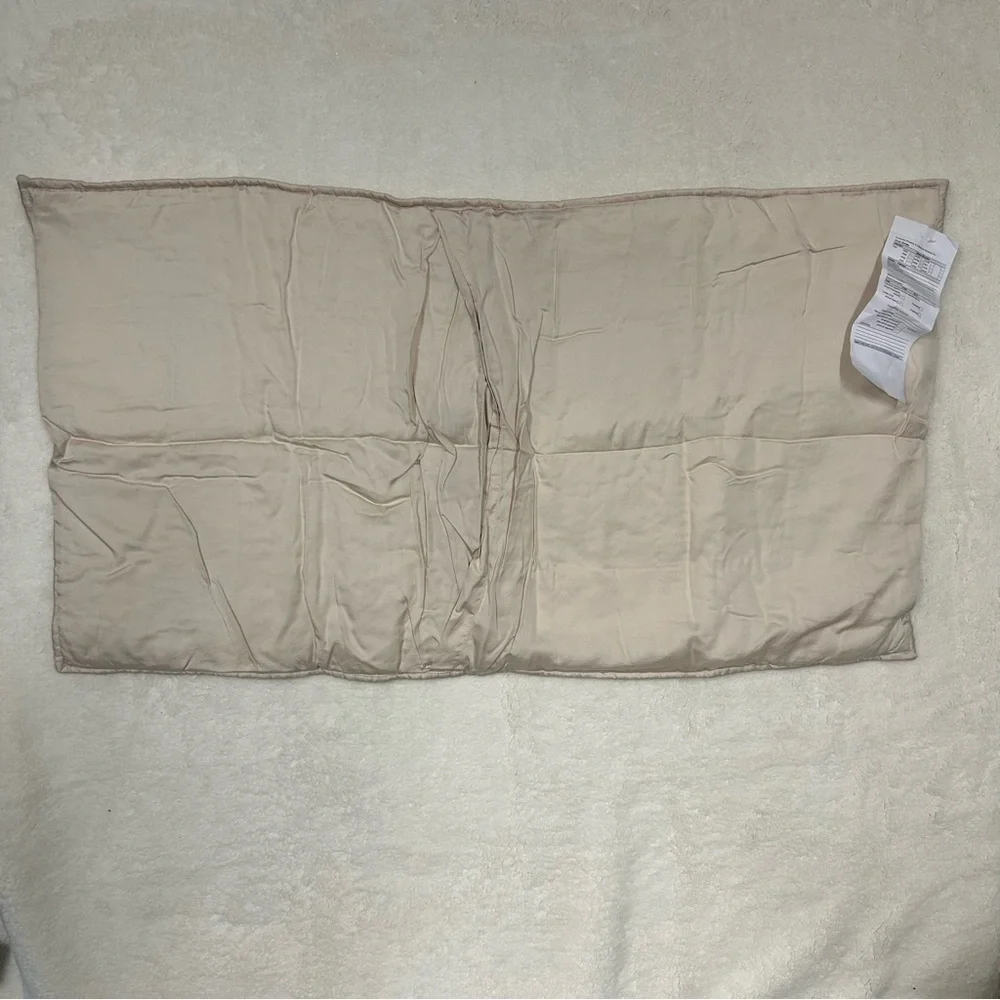 2 Pottery Barn Tencel Box Stitch Quilted Sham Set Rosewater Pink Blush Photo